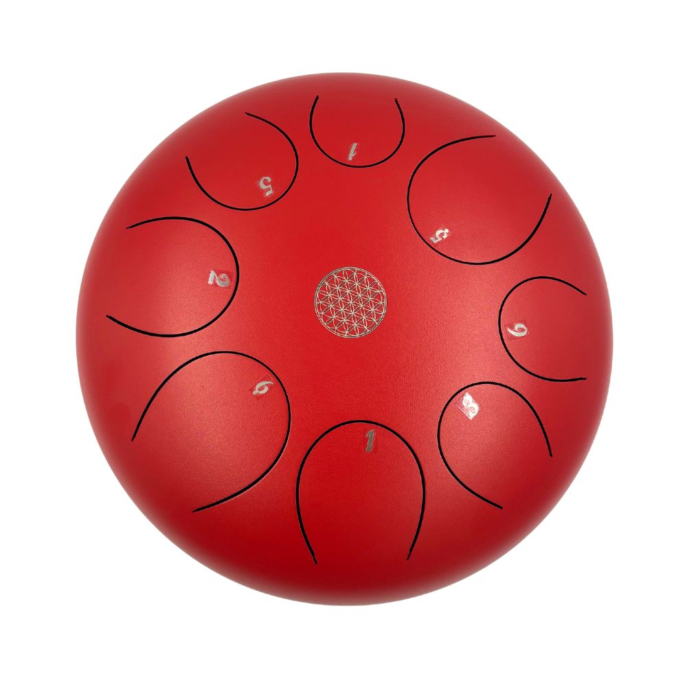 Red Steel Tongue Drum - 12"
