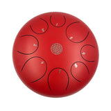 Red Steel Tongue Drum - 12"