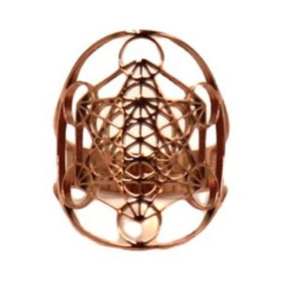 Sacred Geo Ring Metatron “Rose Gold” Earths Elements