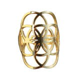 Sacred Geo Ring - Seed of Life Gold