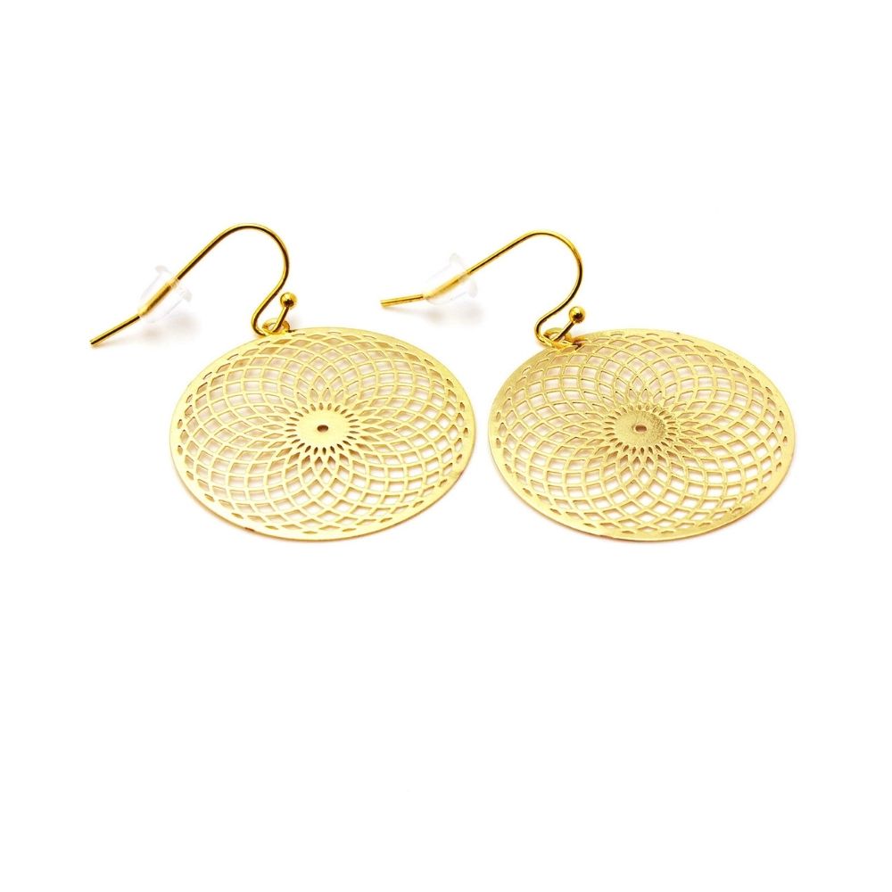 Sacred Geometry Torus Vortex Earrings