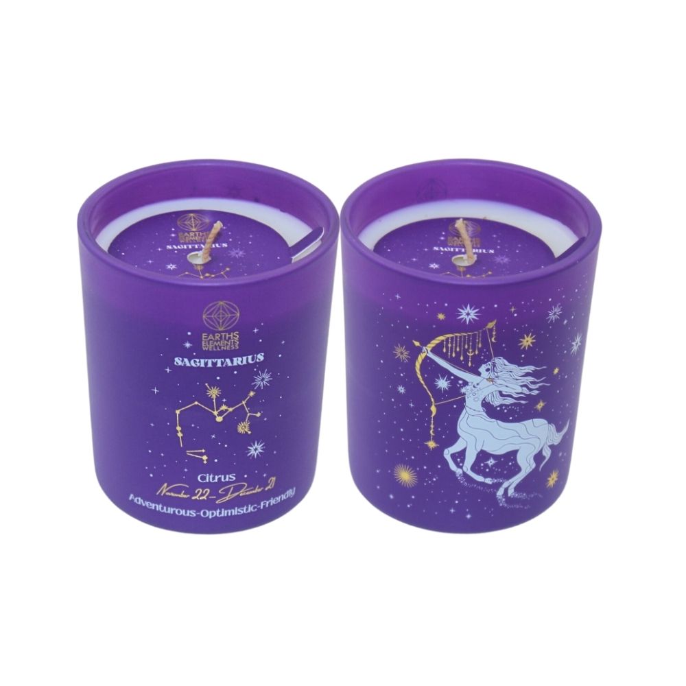 Sagittarius Zodiac Candle | Earths Elements
