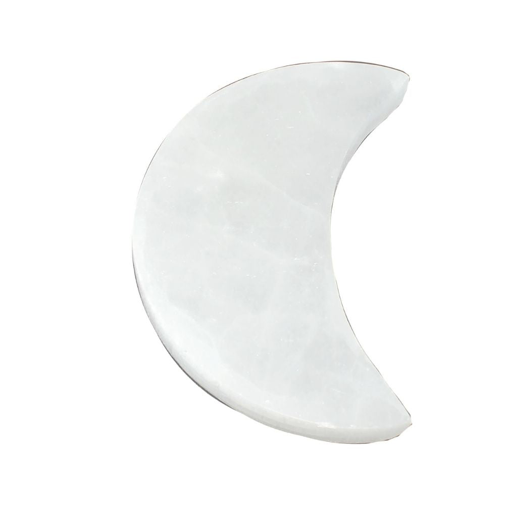 Selenite Half Moon Plain Charging Coaster