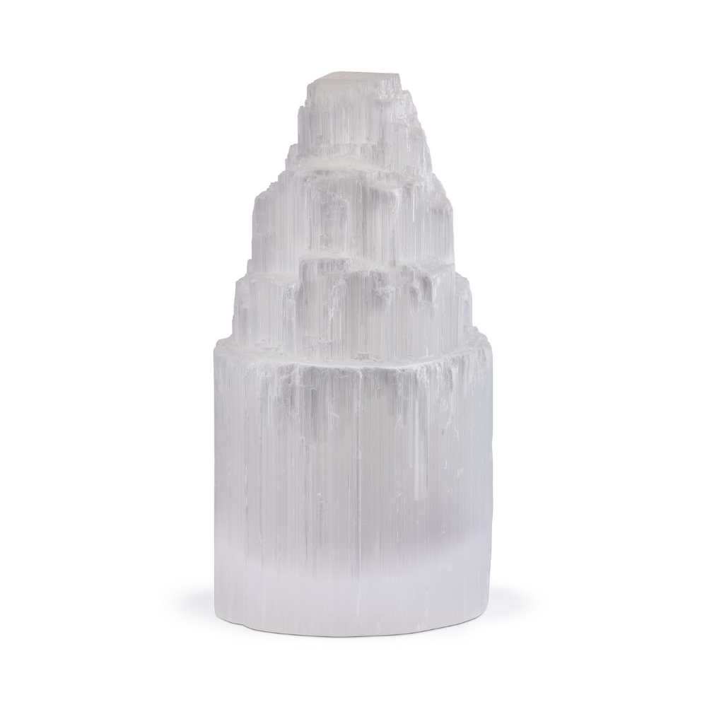 Selenite Lamp Small
