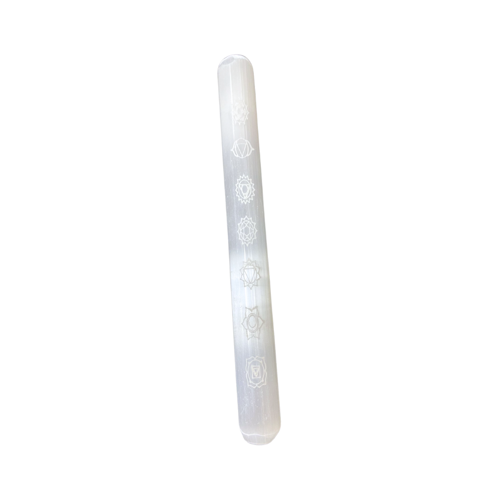 Selenite Massage Wand - Chakras