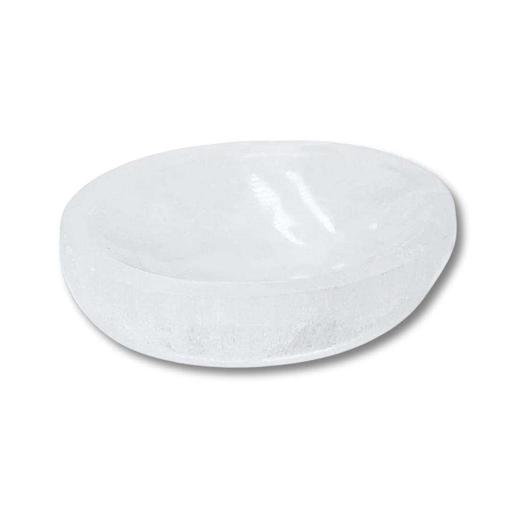 Selenite Oval Bowl