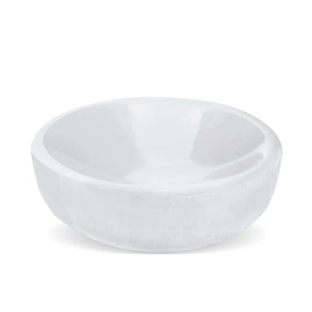 Selenite Round Bowl