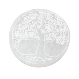 Selenite Tree of Life Charging Coaster