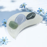 Selenite Half Moon Bowl