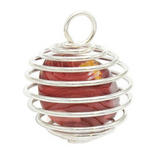 Silver Crystal Cage Pendant