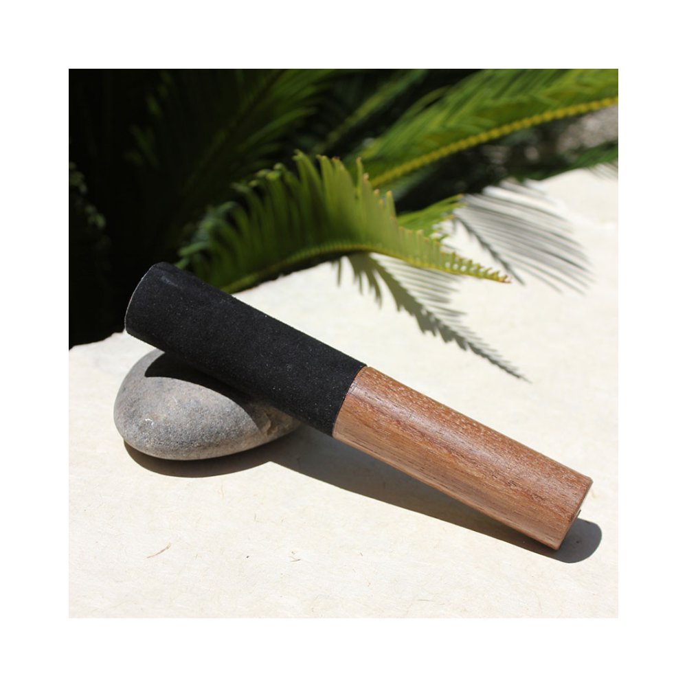 Singing Bowl Mallet with Black Suede