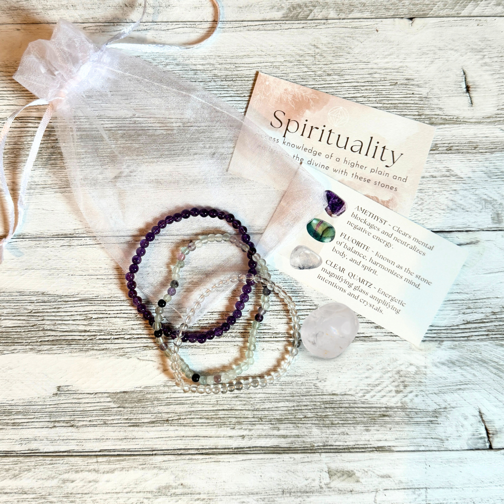 Spirituality - Intention Bracelet Set- 4mm