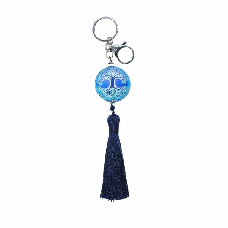 Tree of Life Tassel Keychain