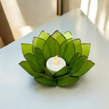 Capiz Shell Tea Light Holder - Green (Retiring Soon)