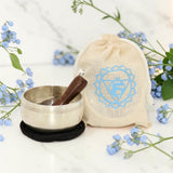 Throat Chakra Singing Bowl in Pouch