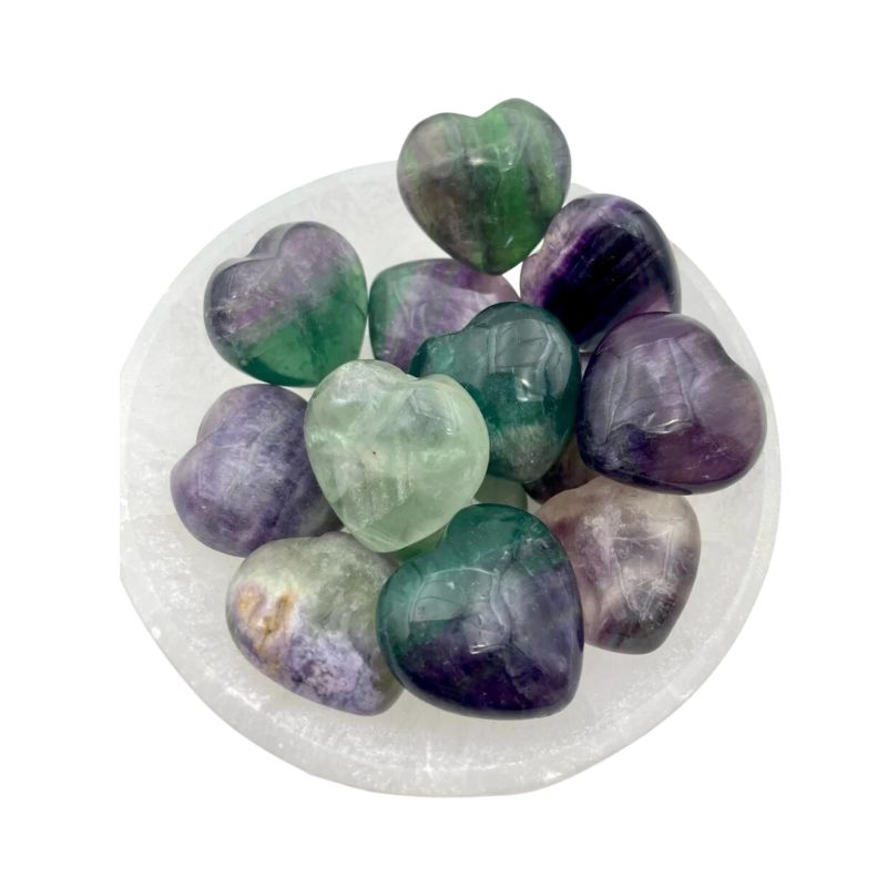 Bowl of Fluorite hearts