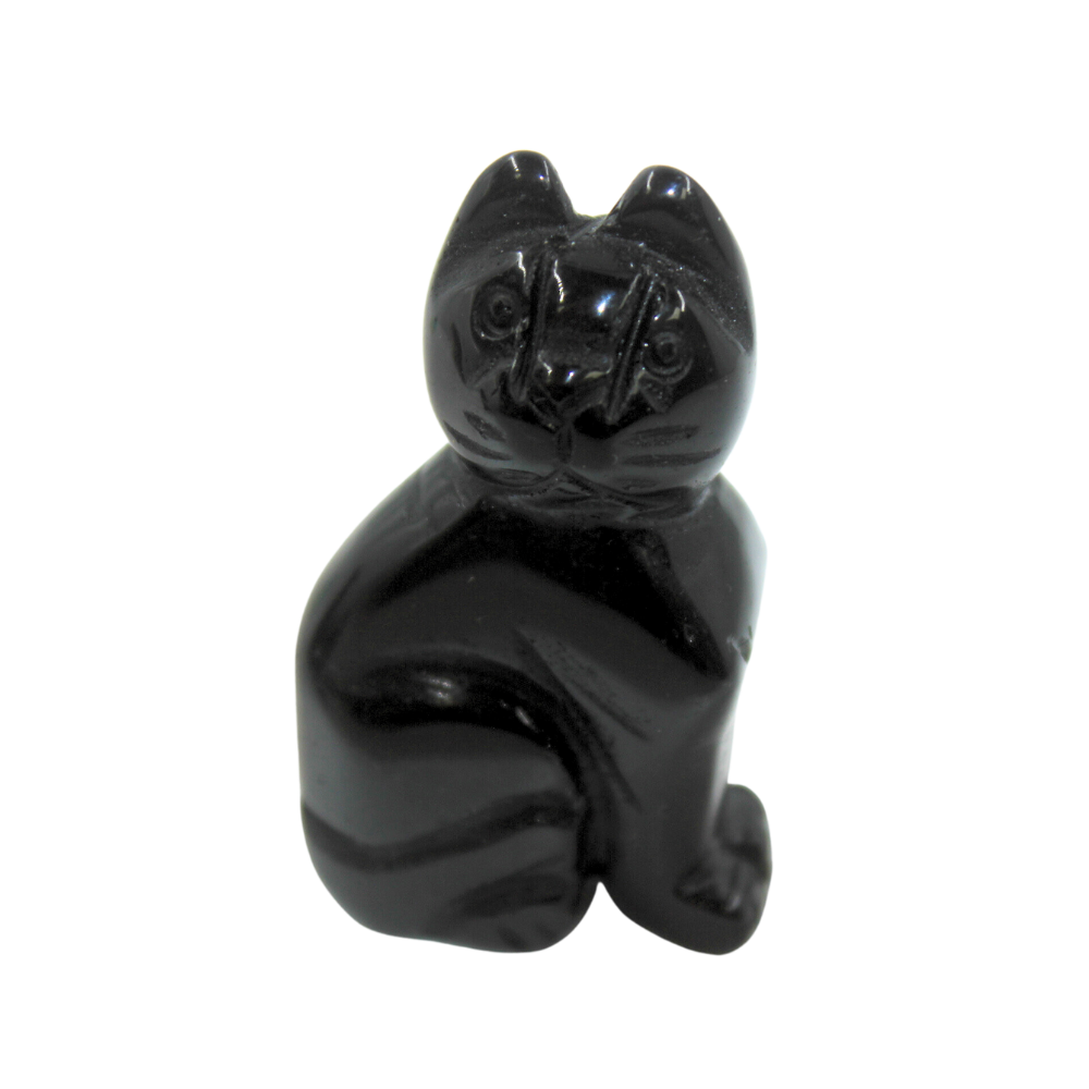 Crystal Cat Black Onyx Large Earths Elements