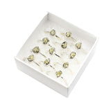 pyrite silver ring - earths elements