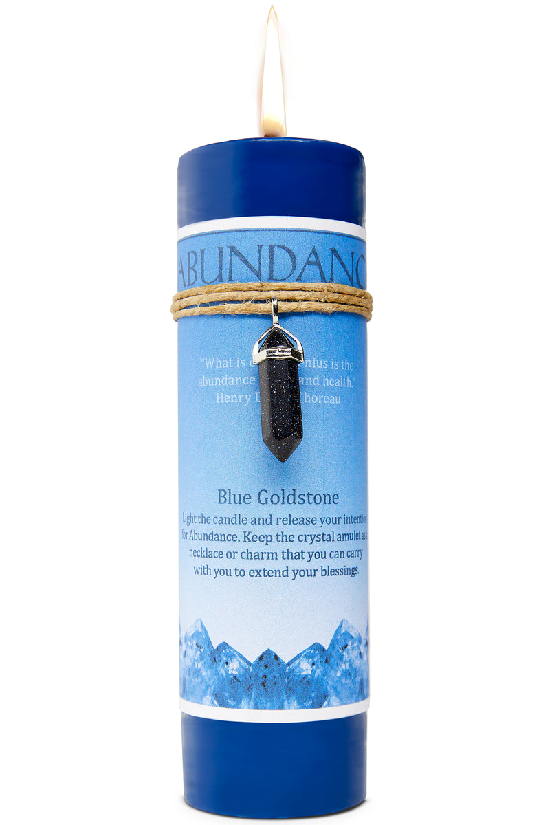 Abundance Candle Healing Candles with Pendent Earths Elements