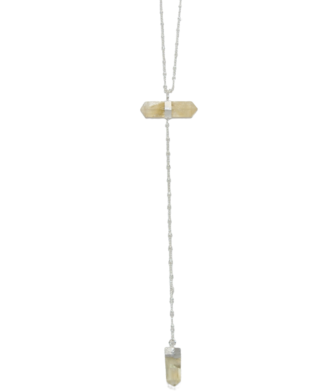 Citrine Double Crystal Necklace