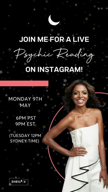 Insta LIVE readings from Earths Elements instagram page on Monday 9th May