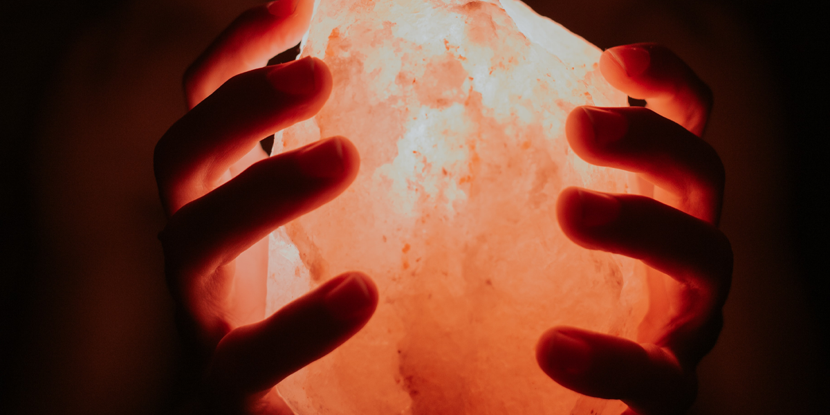 Selenite lamp