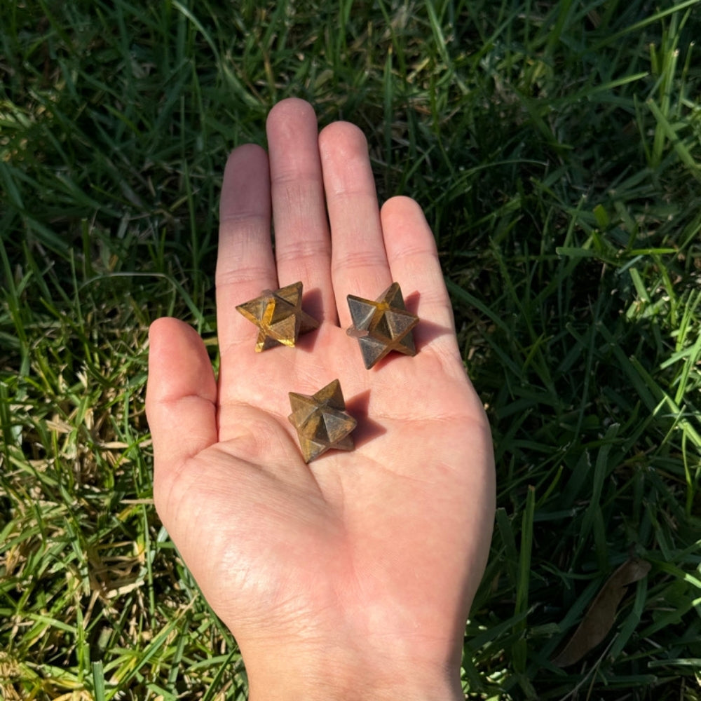 Tiger's Eye Mini Merkaba