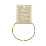 Citrine Faceted Stone & Pearl Collection Bracelet