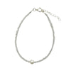 Moonstone Faceted Stone & Pearl Collection Bracelet