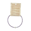 Amethyst Faceted Stone & Pearl Collection Bracelet