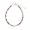Tourmaline Faceted Stone & Pearl Collection Bracelet