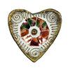 Mosaic Heart Incense Holder - Orange Mix