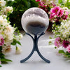 Amethyst Sphere on a Detachable Stand - 3.1 LBS
