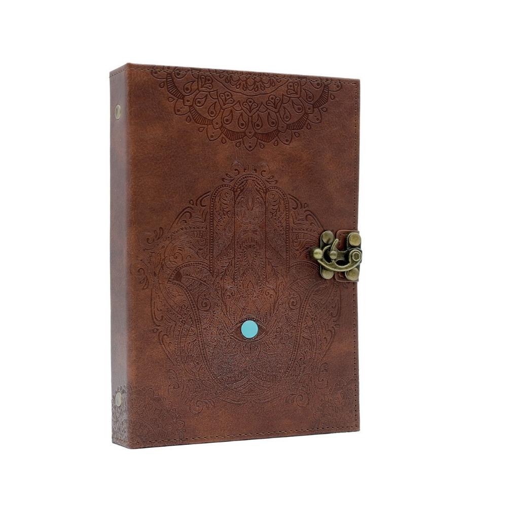 Earths Elements Brown Hamsa Journal