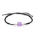 Amethyst Cat Adjustable Bracelet