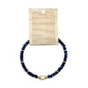 Lapis Lazuli Rondelle Pearl Stone Bracelet