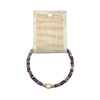 Amethyst Rondelle Pearl Stone Bracelet