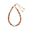 Sunstone Rondelle Pearl Stone Bracelet