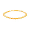 A beaded stretch bracelet made of Citrine beads with a warm yellow-gold internal tint, shown on a plain white background.