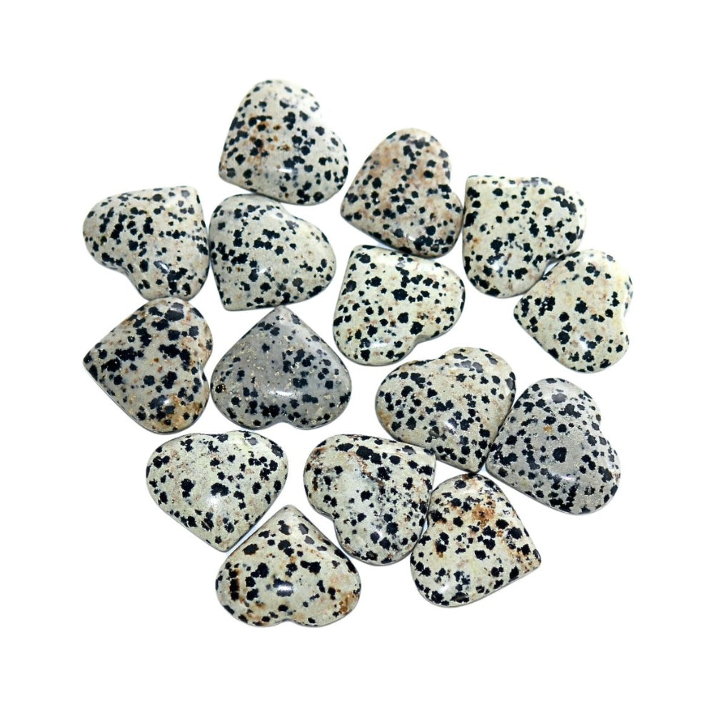 Dalmatian Jasper Mini Heart