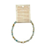 Amazonite Rondelle Pearl Stone Bracelet