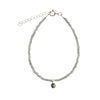 Labradorite Faceted Stone & Charm Bracelet