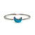 Turquoise Half Moon Silver Ring