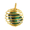 Gold Crystal Cage Pendant