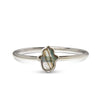 Labradorite Hamsa Silver Ring