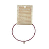 Pink Tourmaline with Rose Quartz Faceted Stone & Charm Bracelet 925