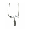 Clear Quartz Heartbeat Crystal Necklace