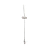  Rose Quartz Double Crystal Necklace