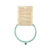 Green Onyx Faceted Stone & Charm Bracelet 925