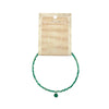 Green Onyx Faceted Stone & Charm Bracelet 925